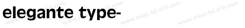 elegante type字体转换
